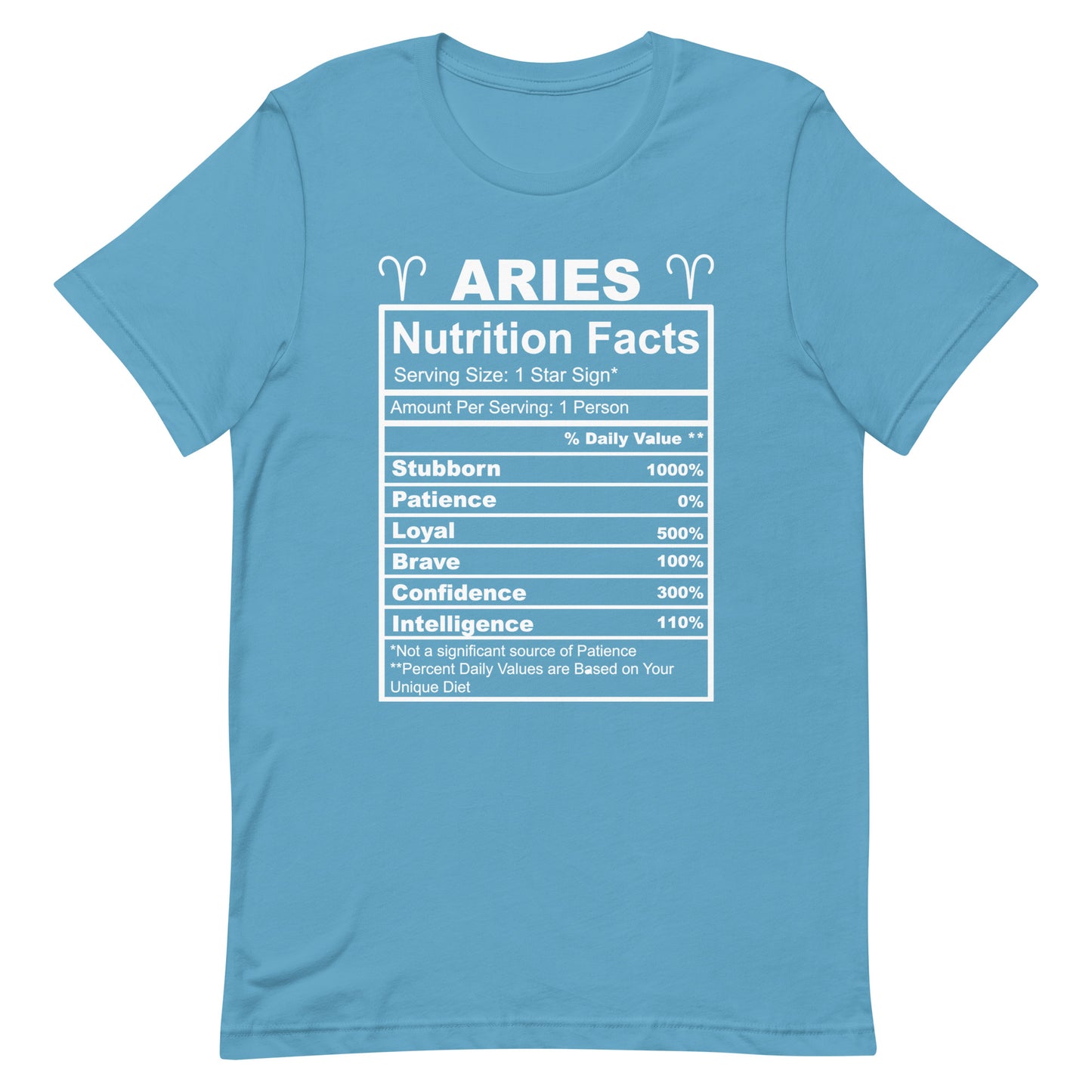 ARIES - 2XL-3XL - Unisex T-Shirt (white letters)