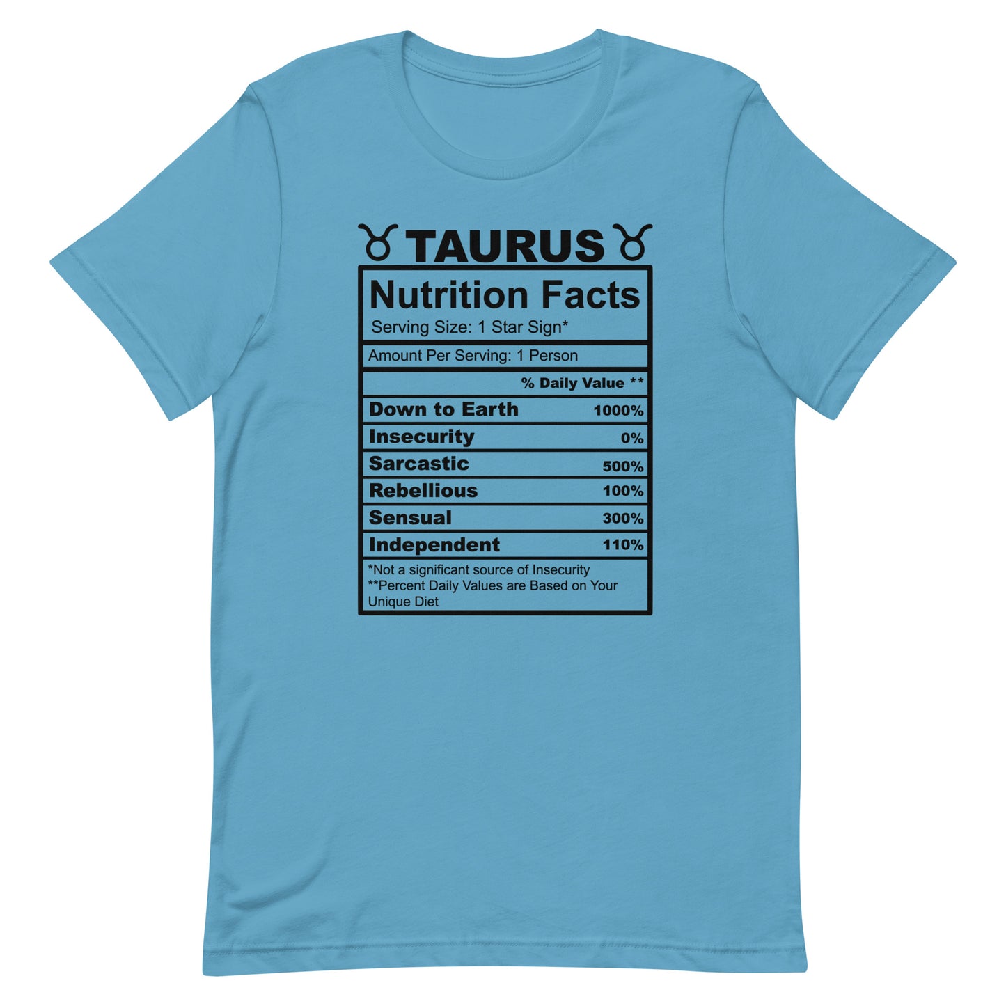 TAURUS - S-M - Unisex T-Shirt (black letters)