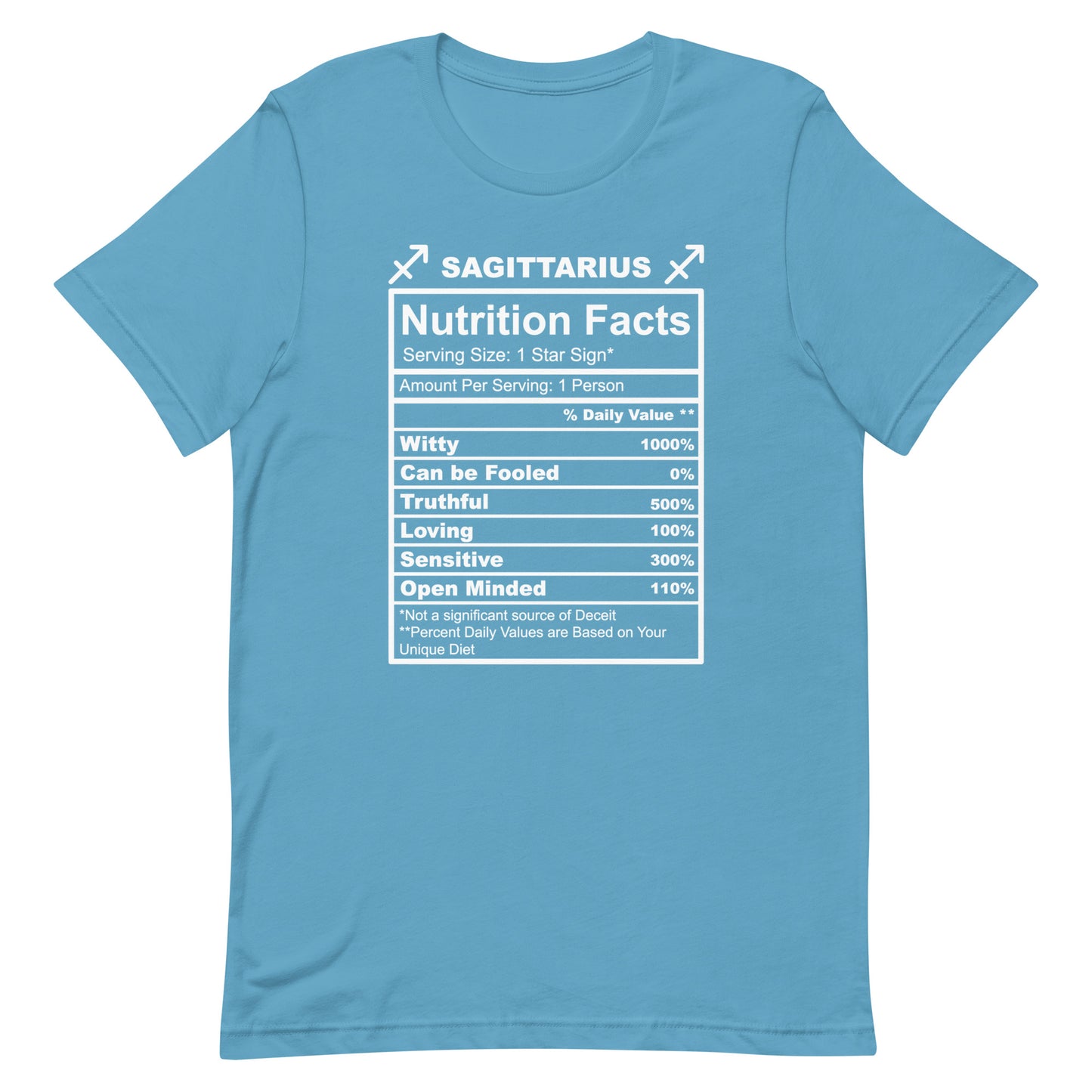 SAGITTARUIS - S-M - Unisex T-Shirt (white letters)