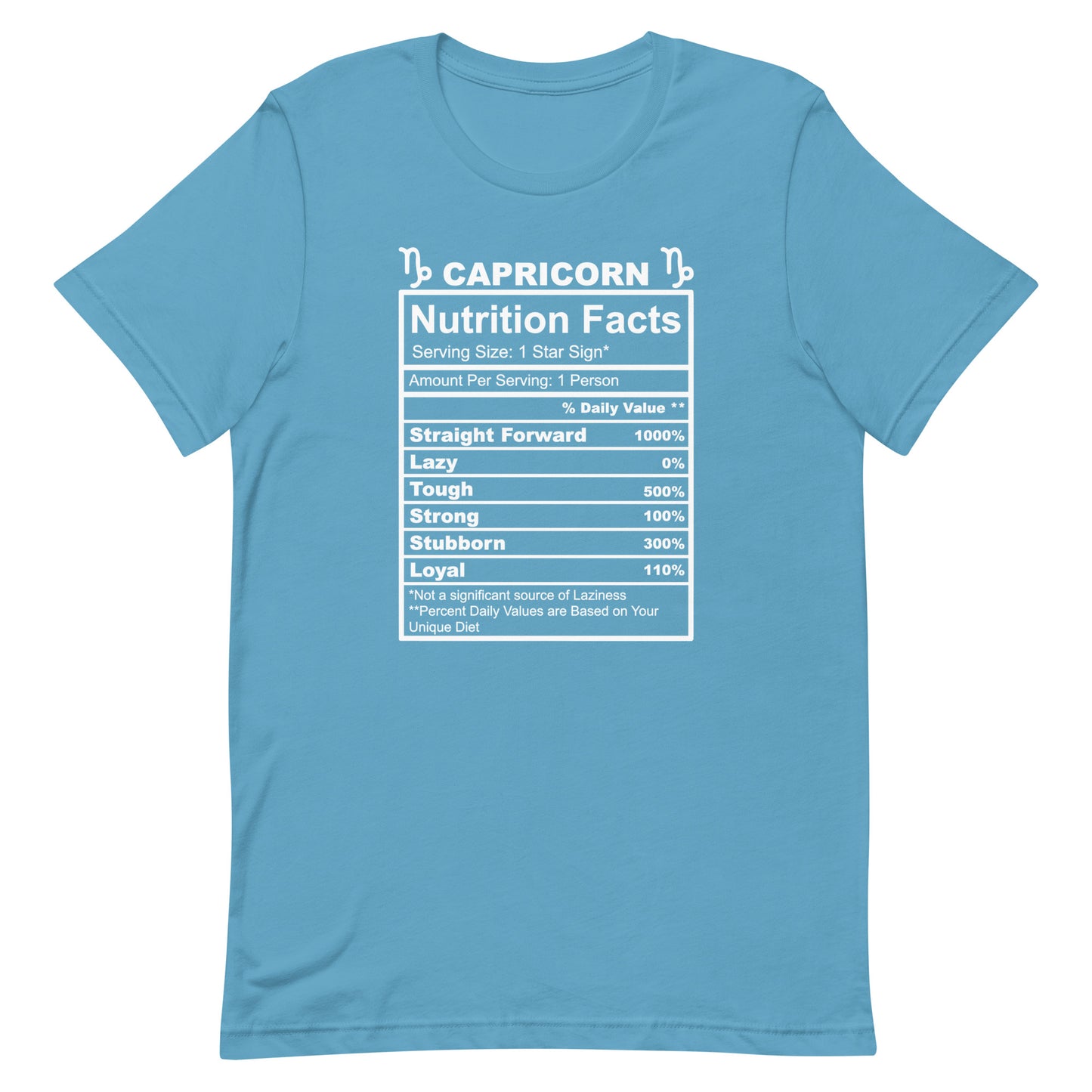 CAPRICORN - 2XL-3XL - Unisex T-Shirt (white letters)