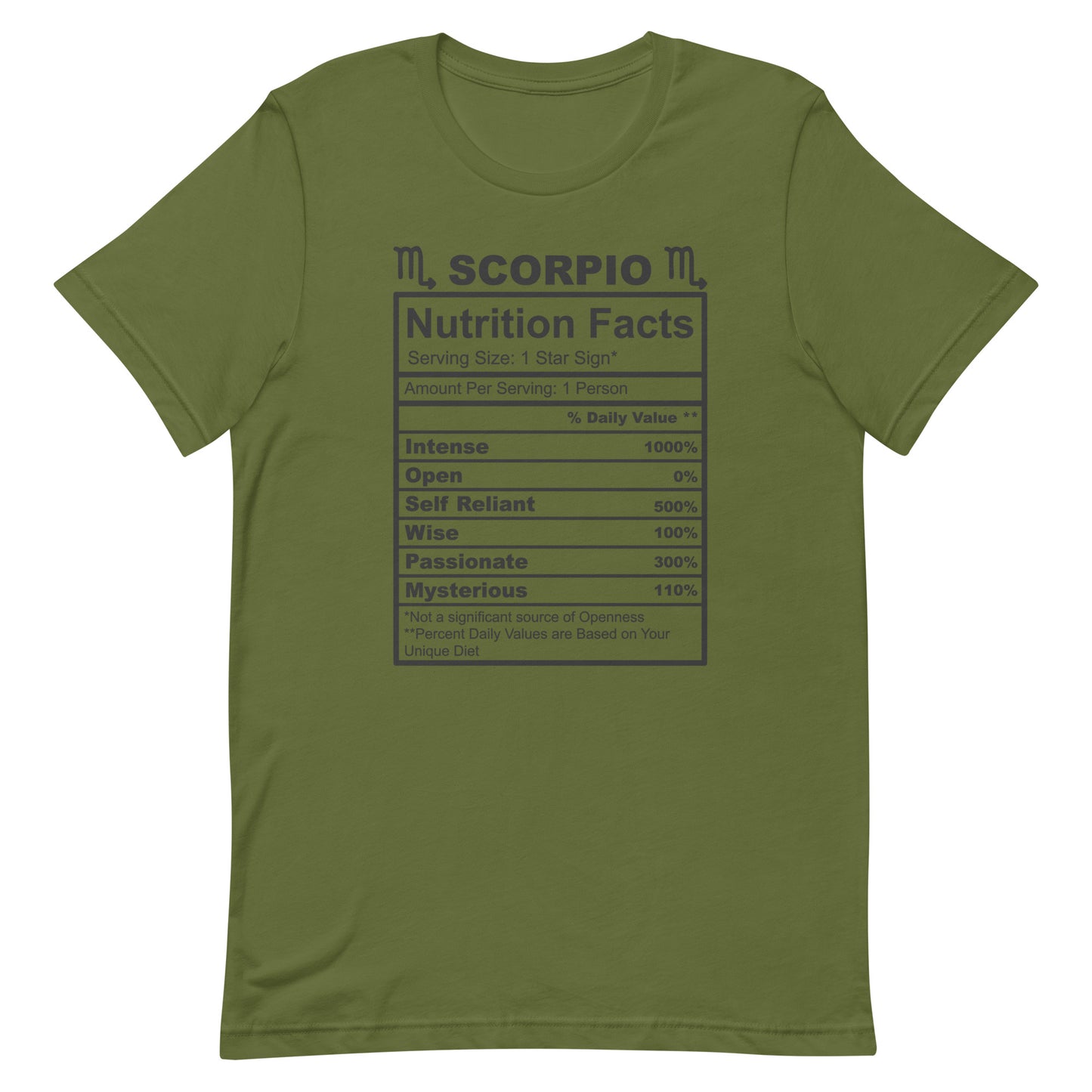 SCORPIO - L-XL - Unisex T-Shirt (black letters)