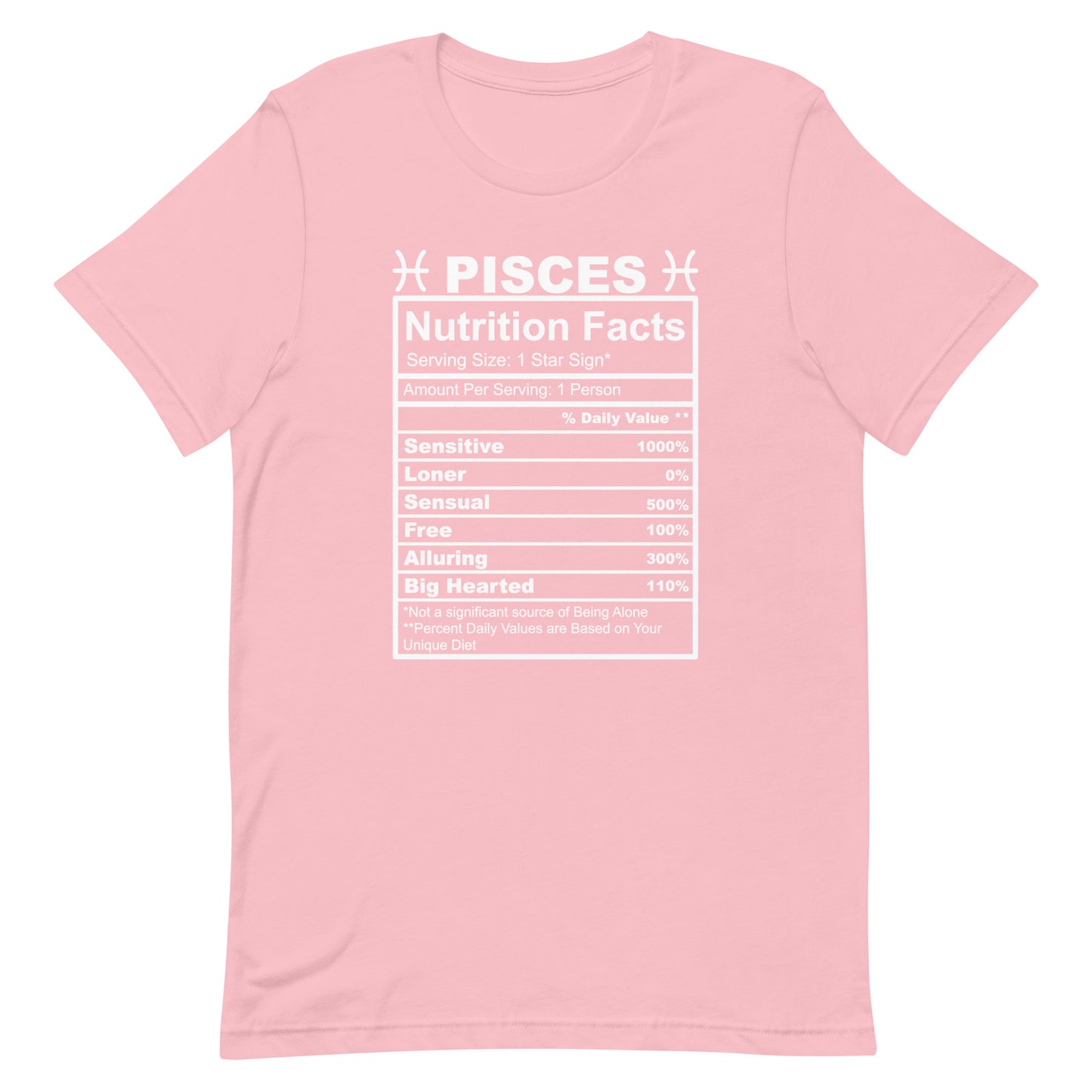 PISCES - S-M - Unisex T-Shirt (white letters)