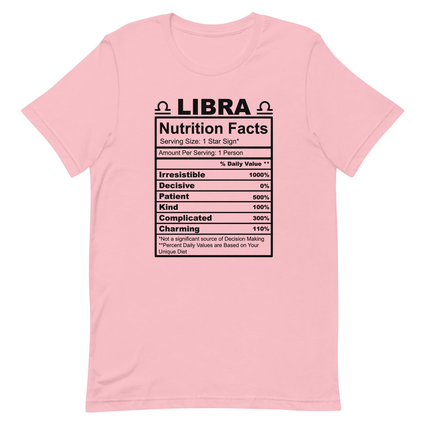 LIBRA - 2XL-3XL - Unisex T-Shirt (black letters)