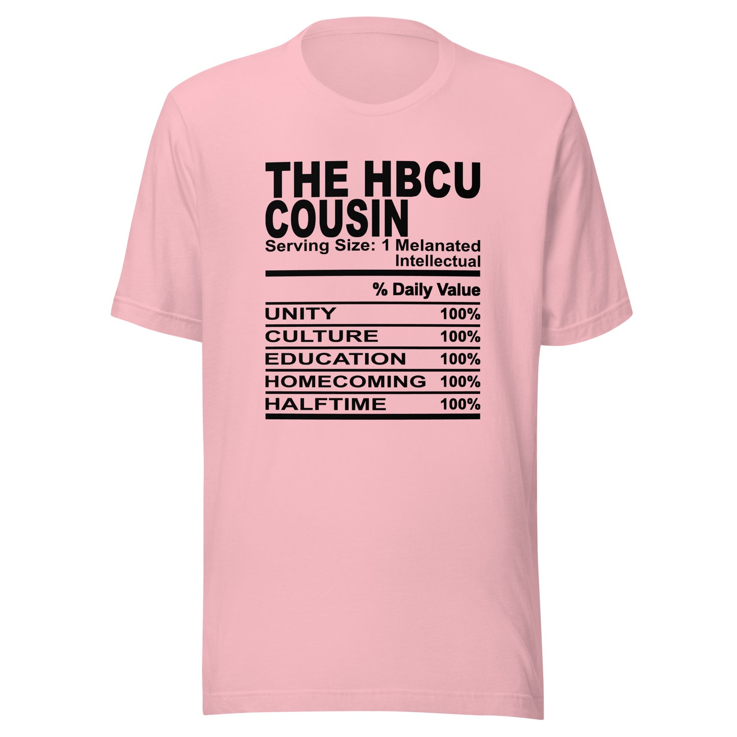 THE HBCU COUSIN - 4XL - Unisex T-Shirt (black print)