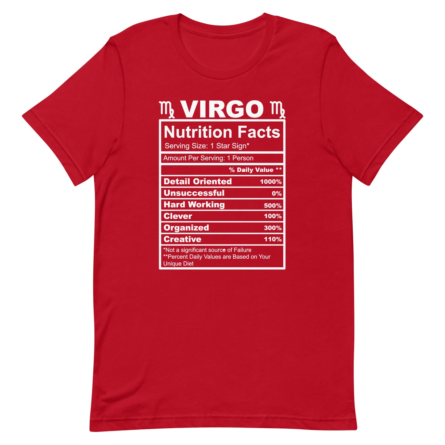 VIRGO - L-XL - Unisex T-Shirt (white letters)