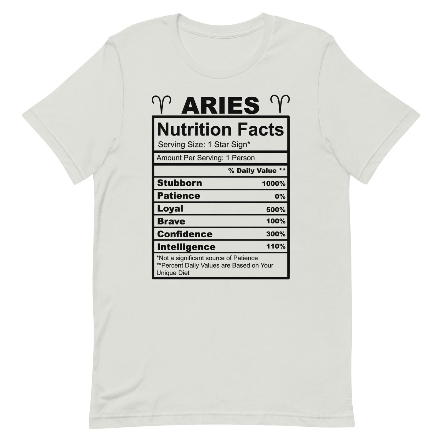 ARIES - L-XL - Unisex T-Shirt (black letters)