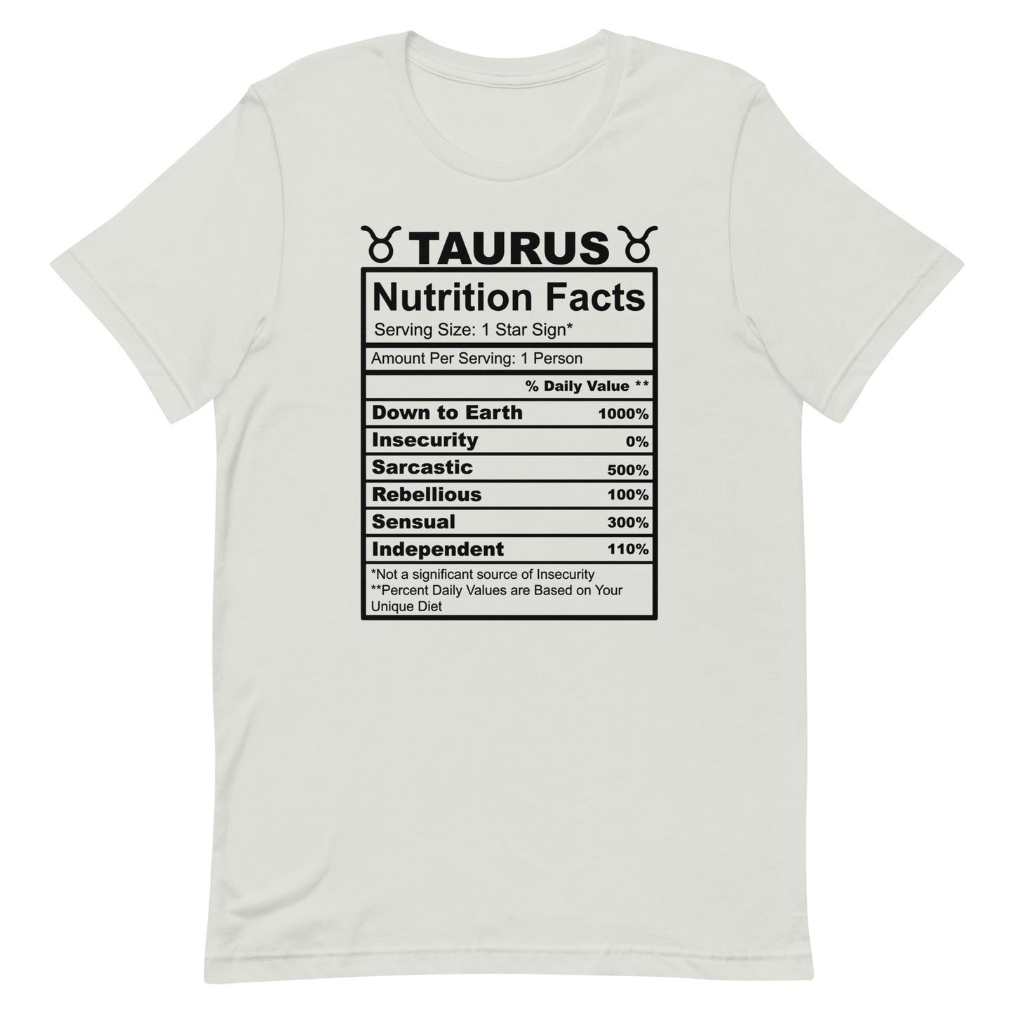 TAURUS - 2XL-3XL - Unisex T-Shirt (black letters)