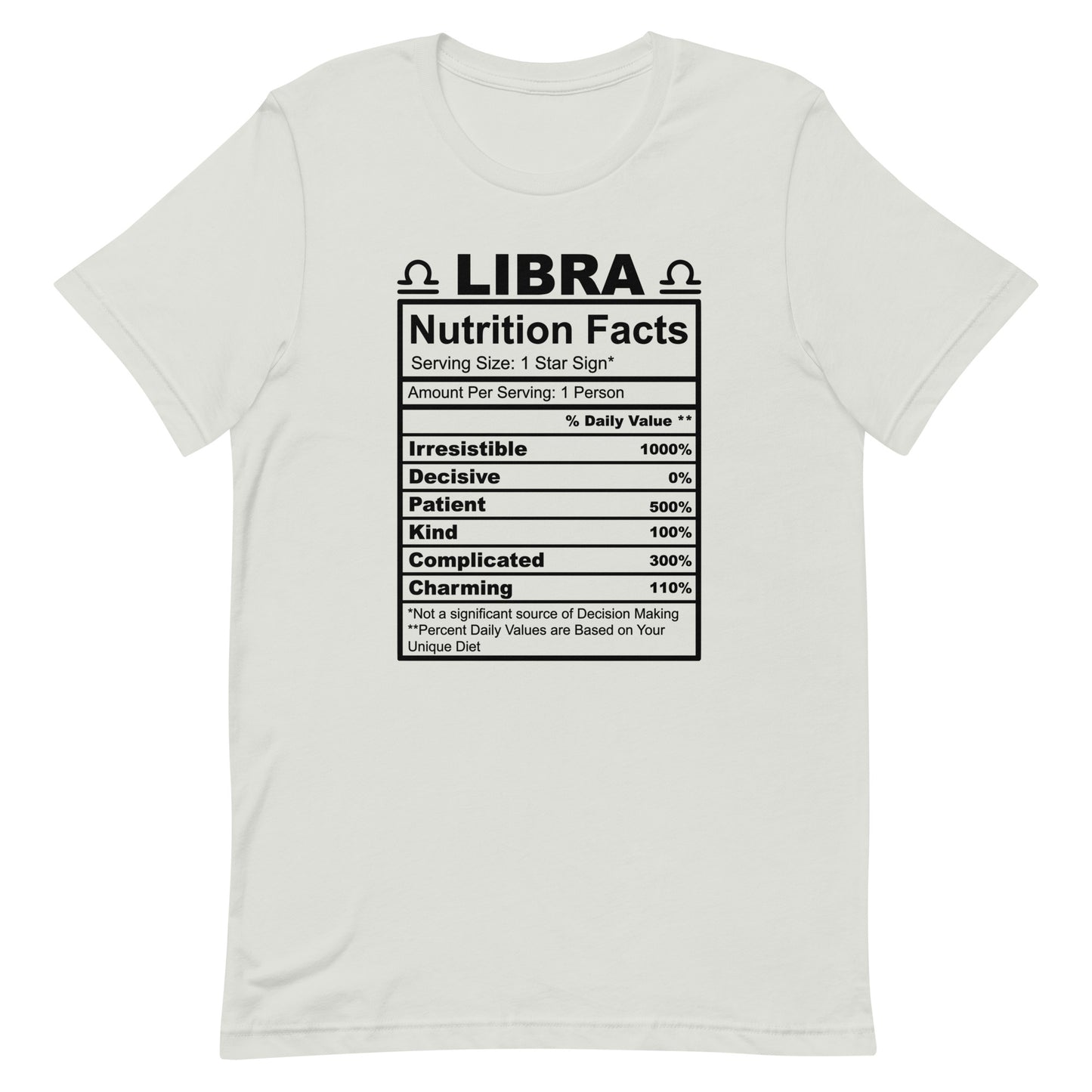 LIBRA - 2XL-3XL - Unisex T-Shirt (black letters)