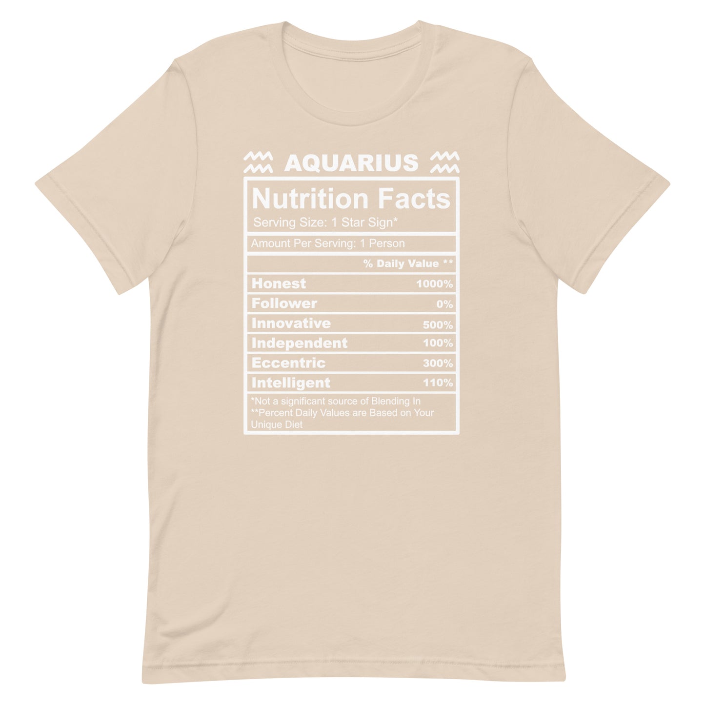 AQUARIUS - XS - Unisex T-Shirt (white letters)