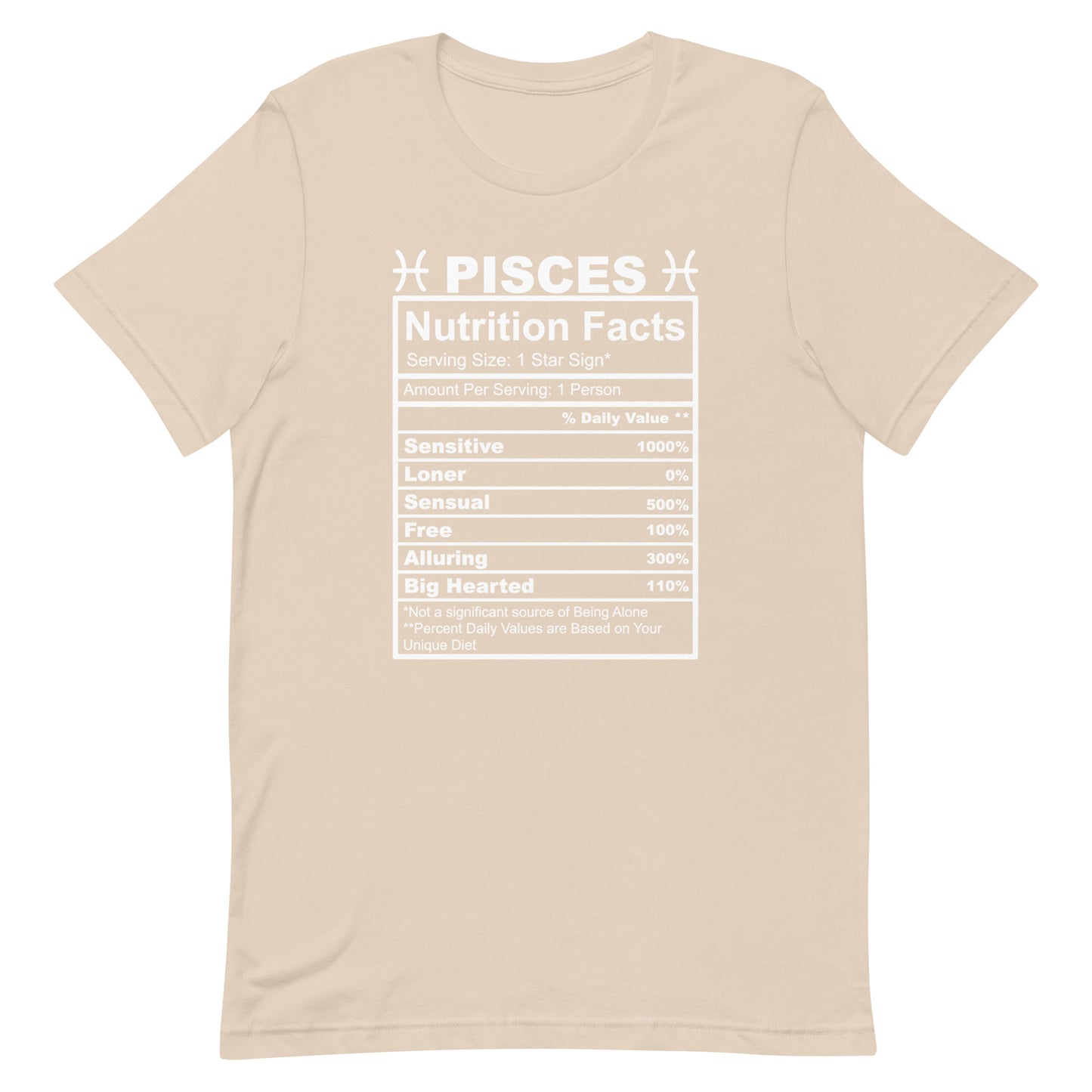 PISCES - L-XL - Unisex T-Shirt (white letters)