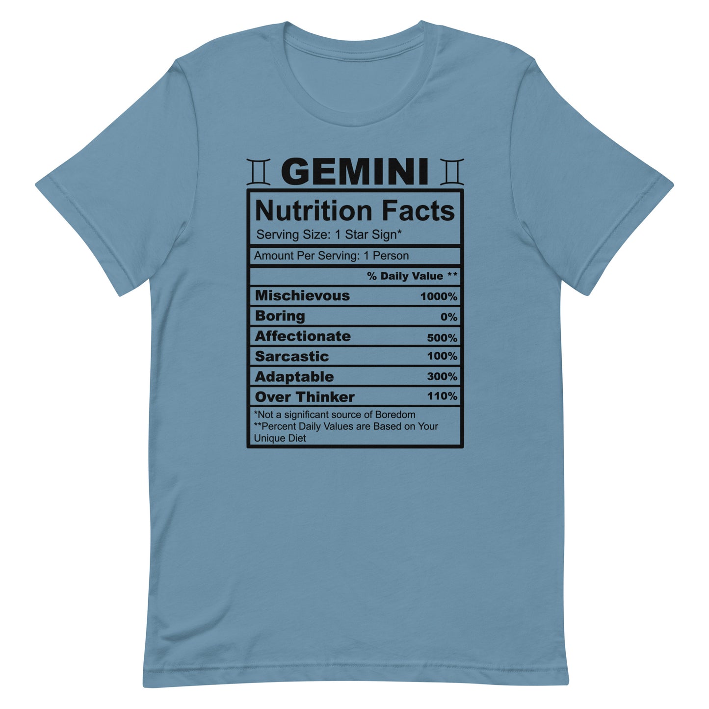 GEMINI - S-M - Unisex T-Shirt (black letters)