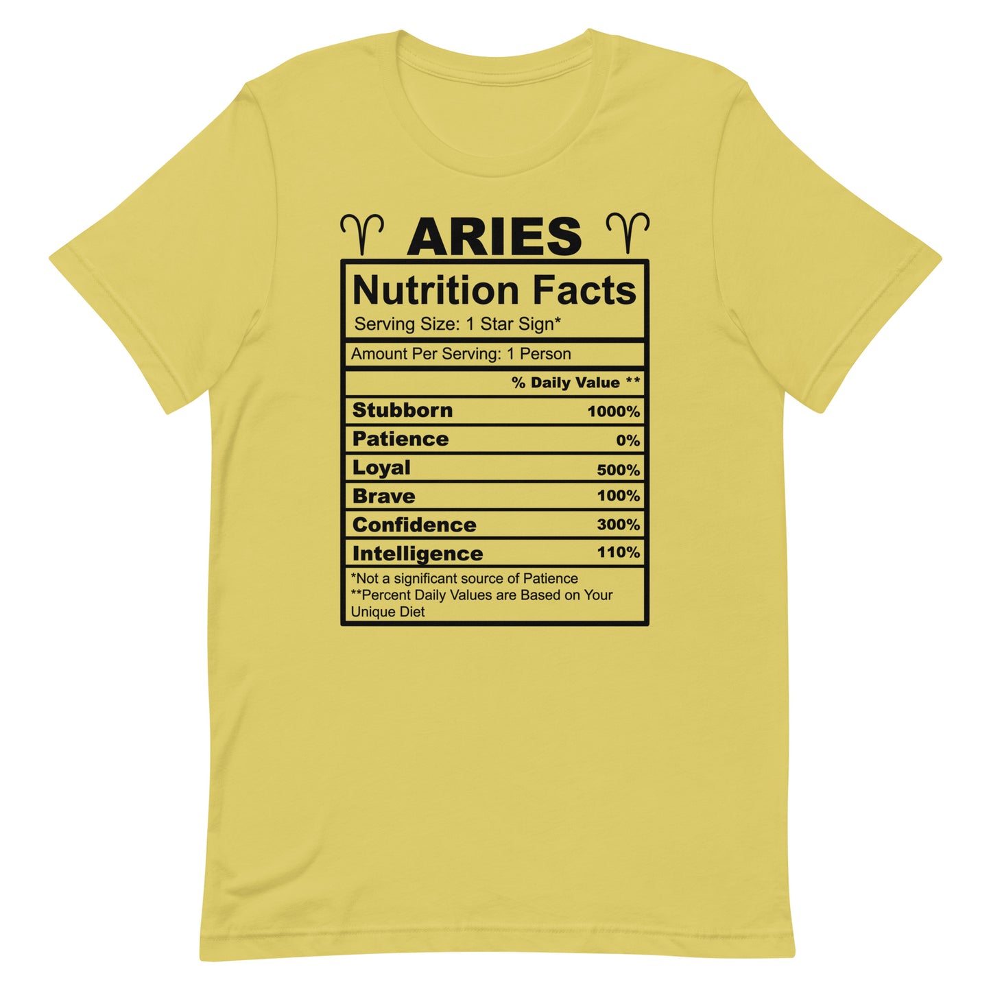 ARIES - 4XL-5XL - Unisex T-Shirt (black letters)