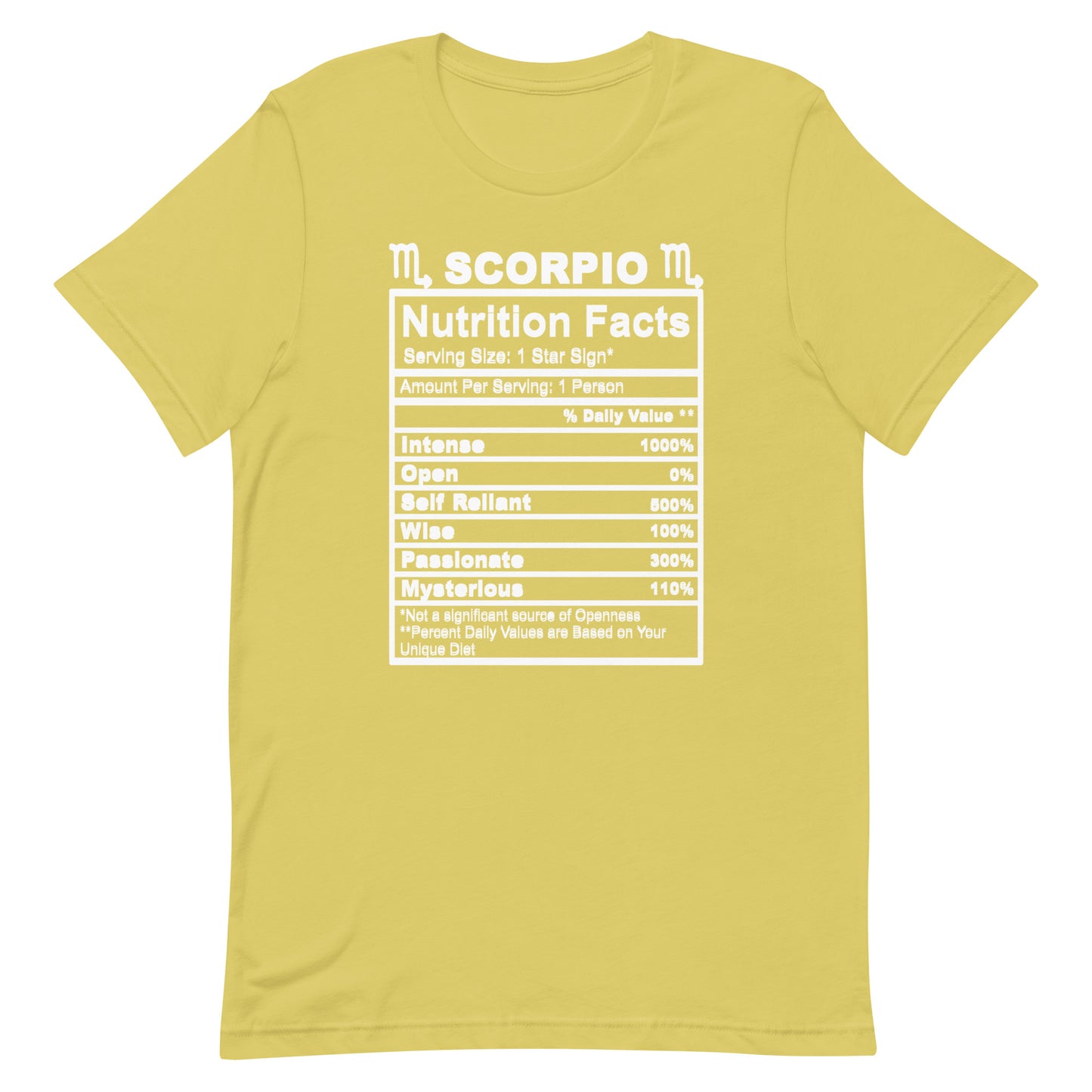 SCORPIO - S-M - Unisex T-Shirt (white letters)