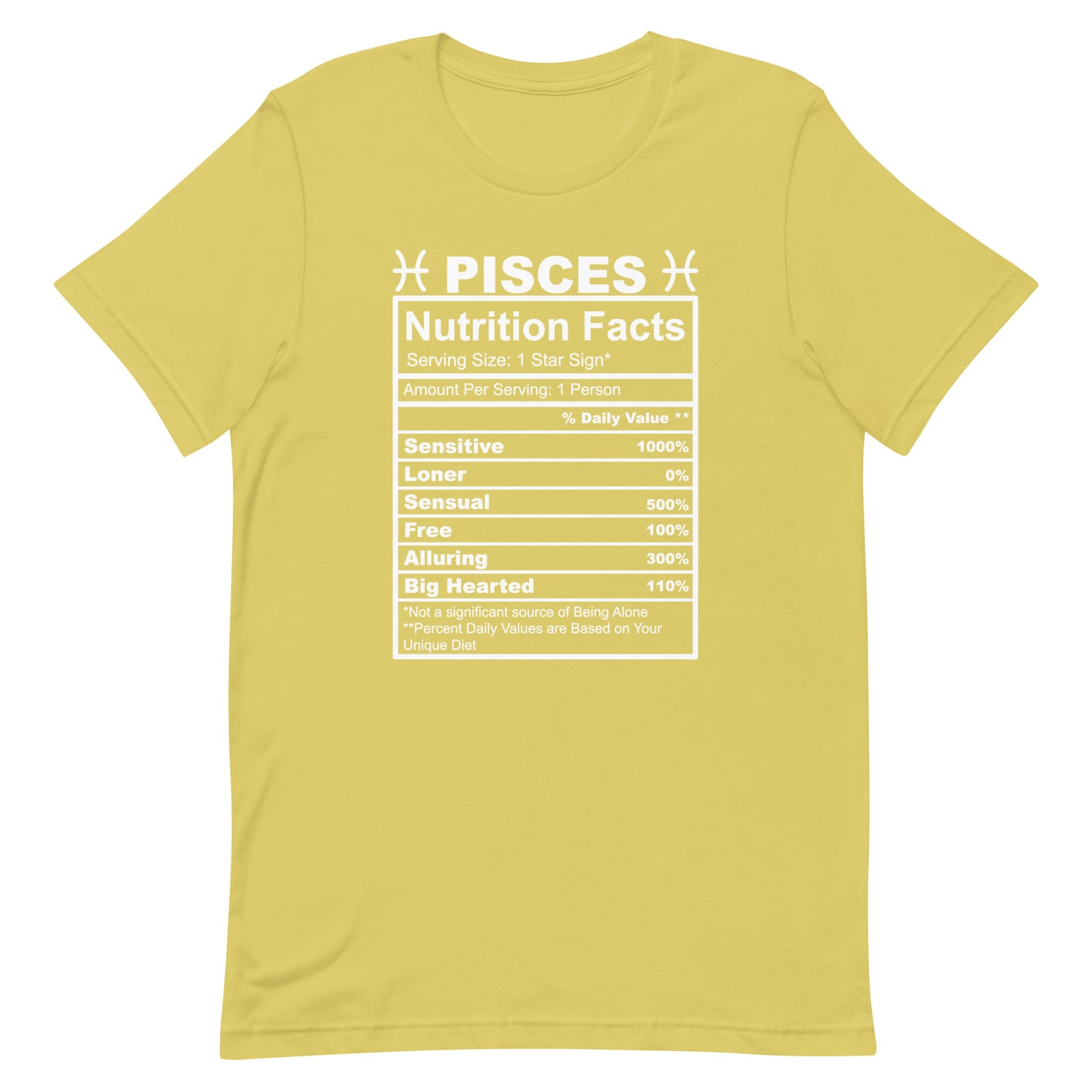 PISCES - 4XL-5XL - Unisex T-Shirt (white letters)