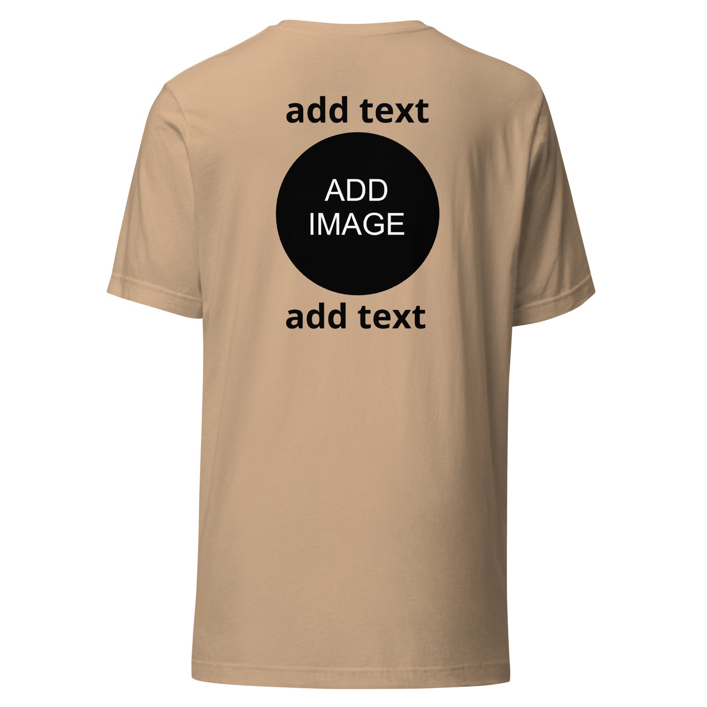 Large - XL Unisex [front & back image with top & bottom black text]