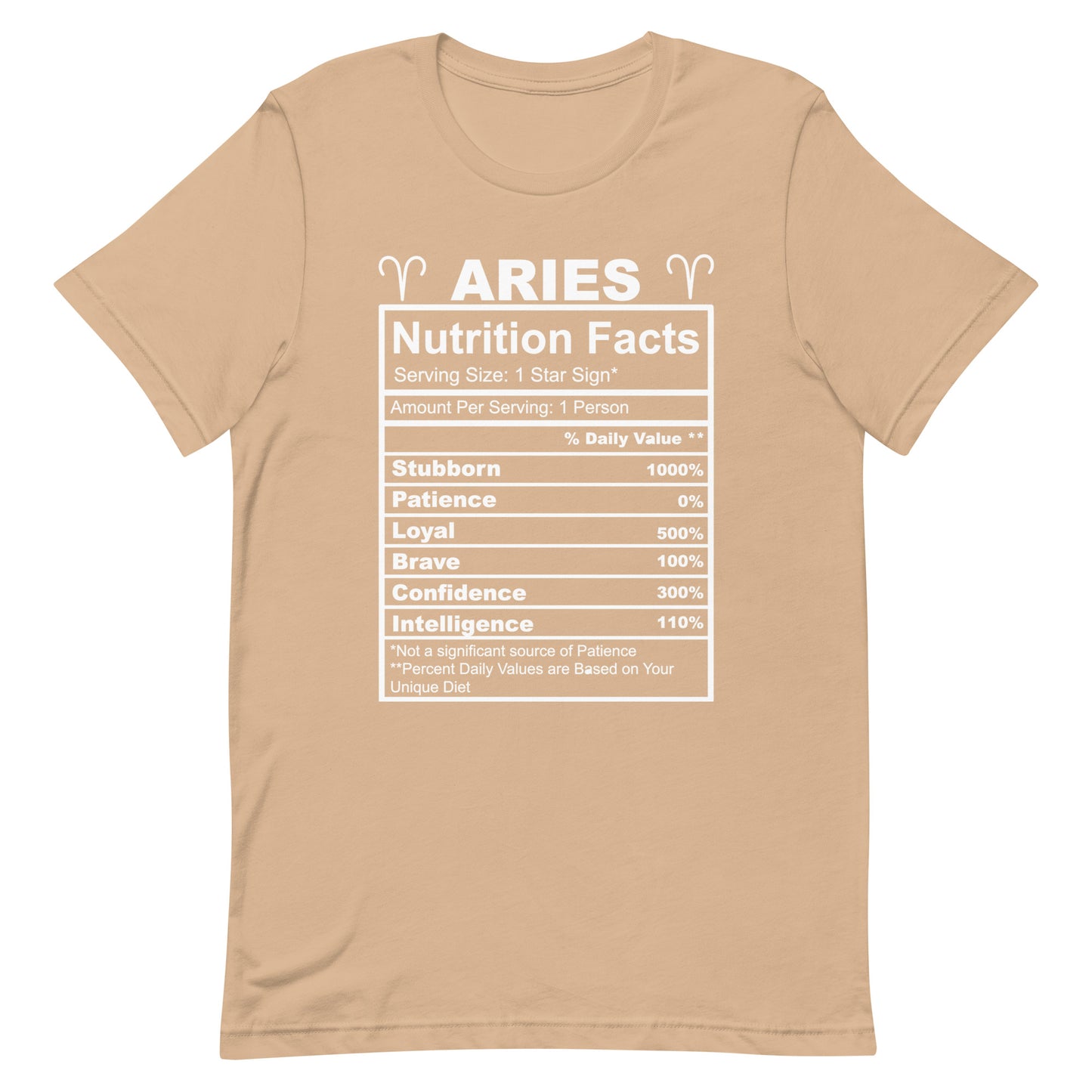 ARIES - L-XL - Unisex T-Shirt (white letters)