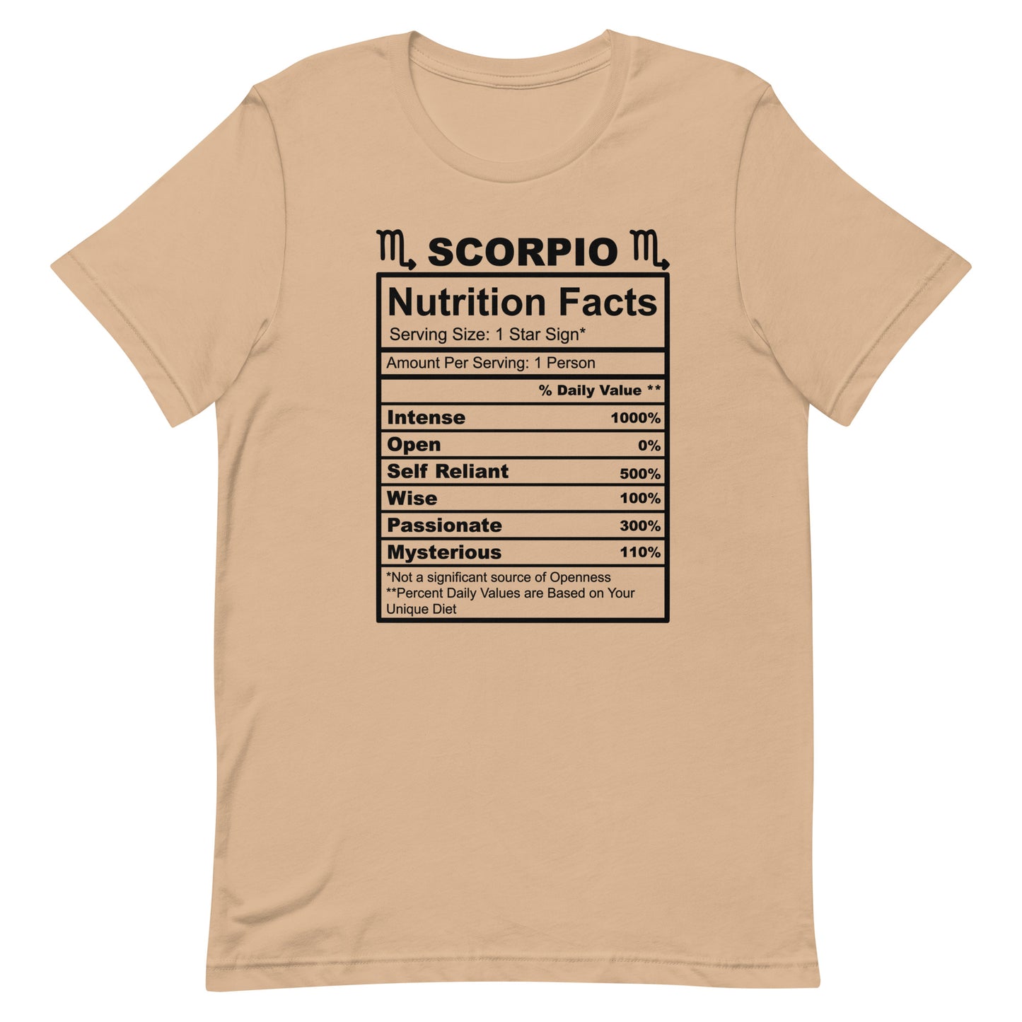 SCORPIO - 4XL-5XL - Unisex T-Shirt (black letters)