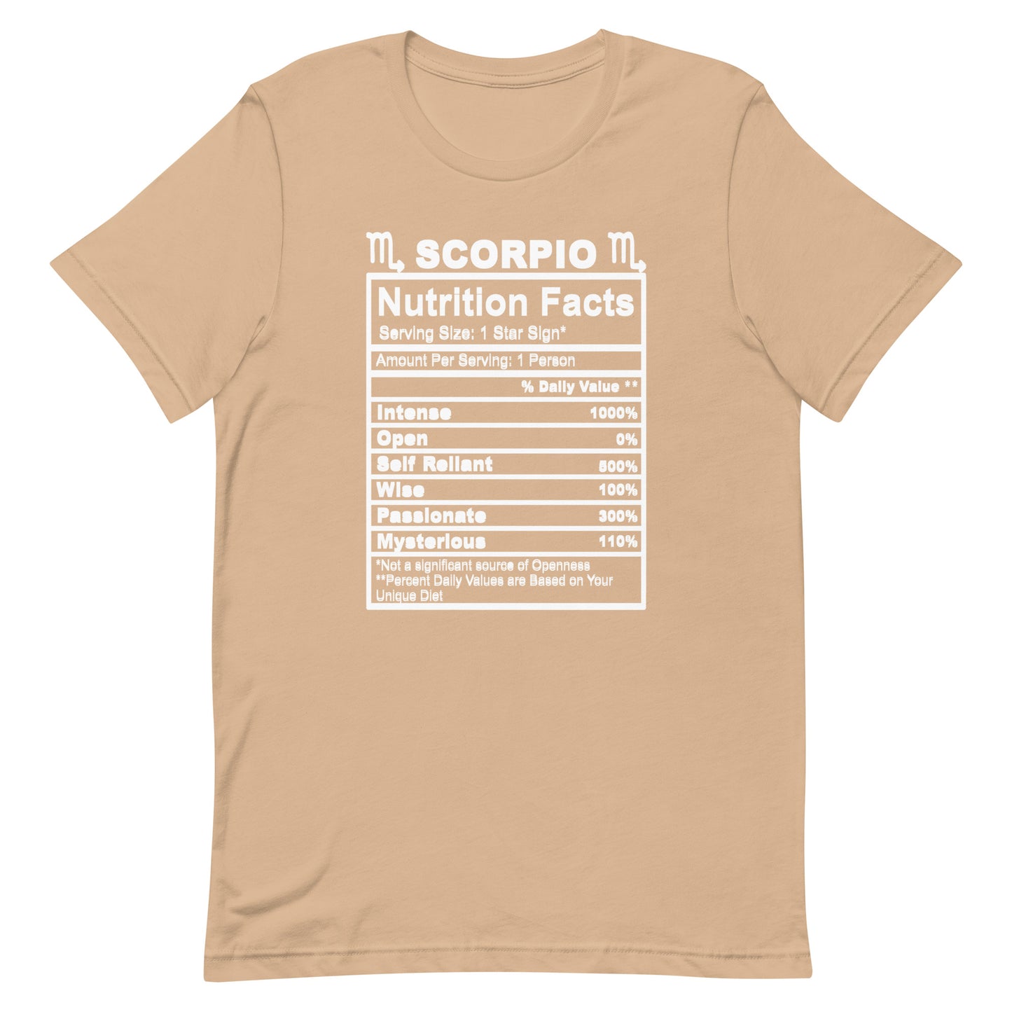 SCORPIO - L-XL - Unisex T-Shirt (white letters)