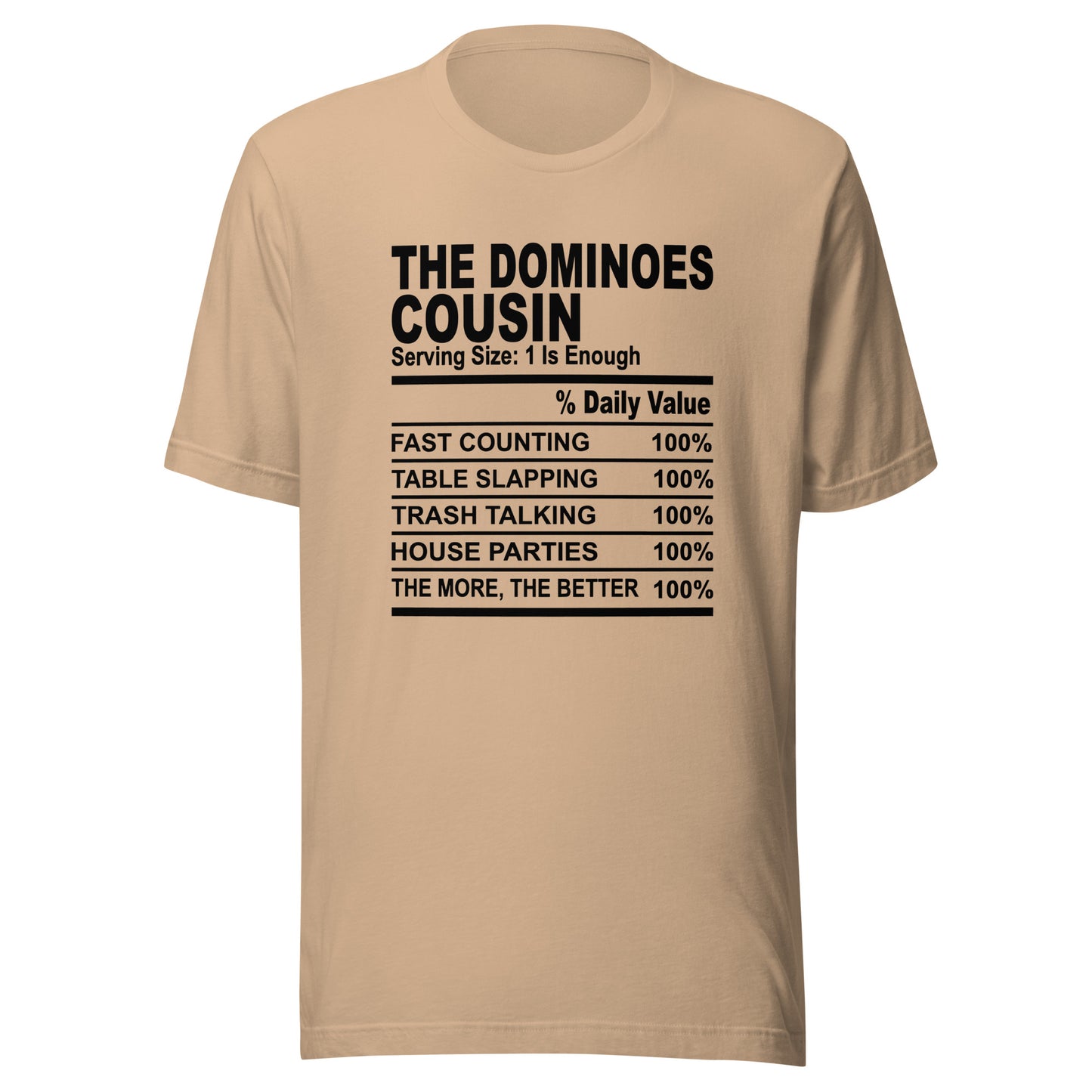 THE DOMINIOES COUSIN - 4XL - Unisex T-Shirt (black print)