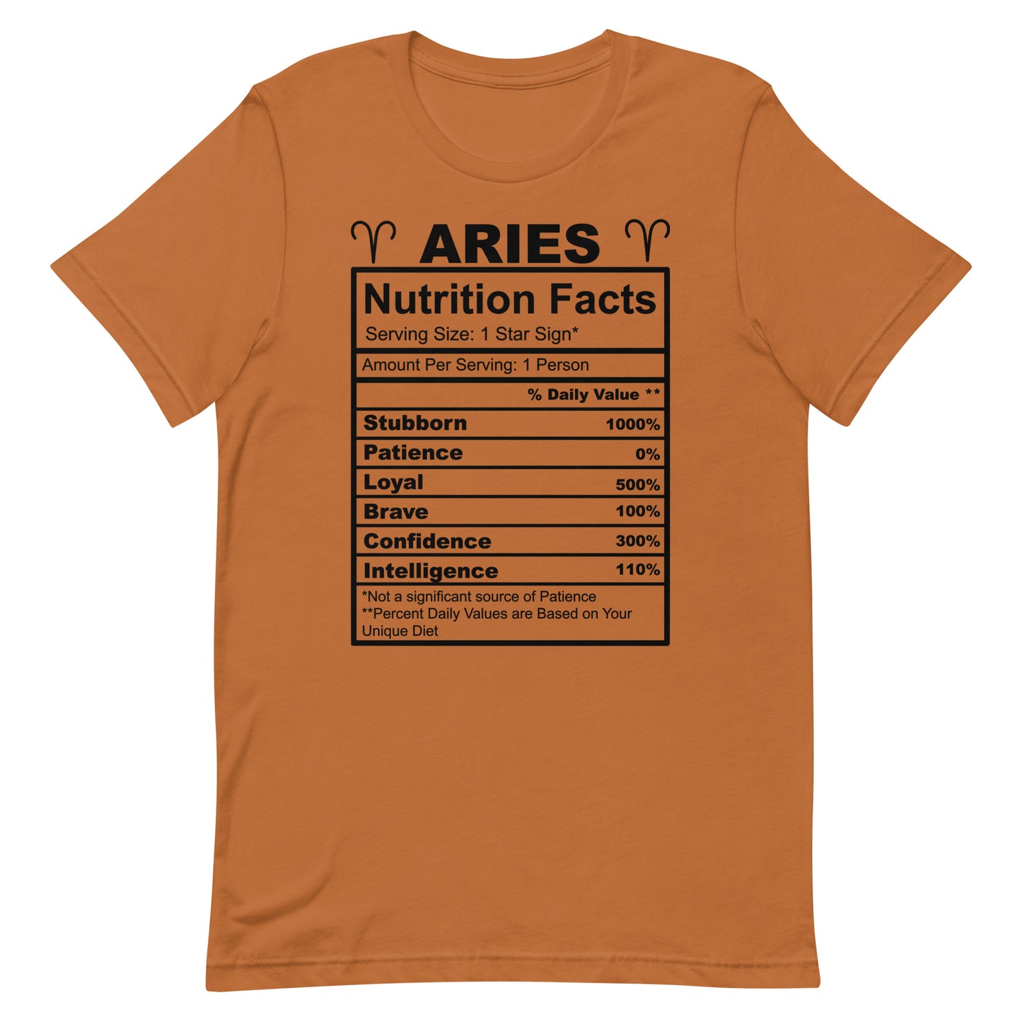 ARIES - 4XL-5XL - Unisex T-Shirt (black letters)