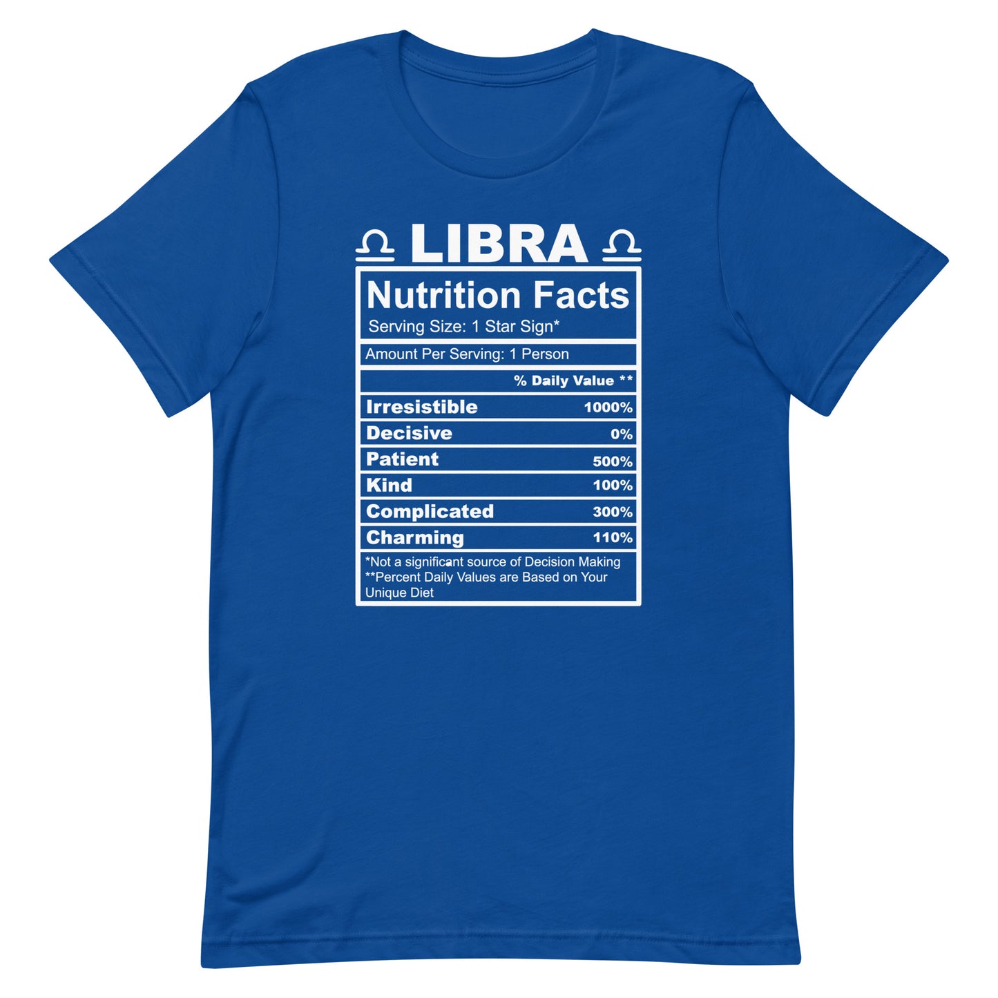 LIBRA - 4XL-5XL - Unisex T-Shirt (white letters)