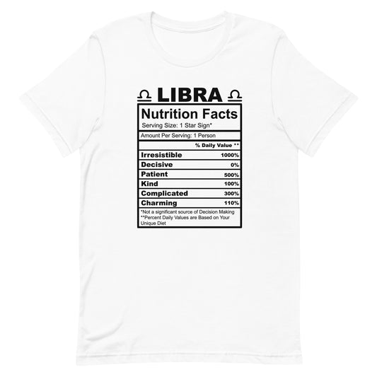 LIBRA - 2XL-3XL - Unisex T-Shirt (black letters)