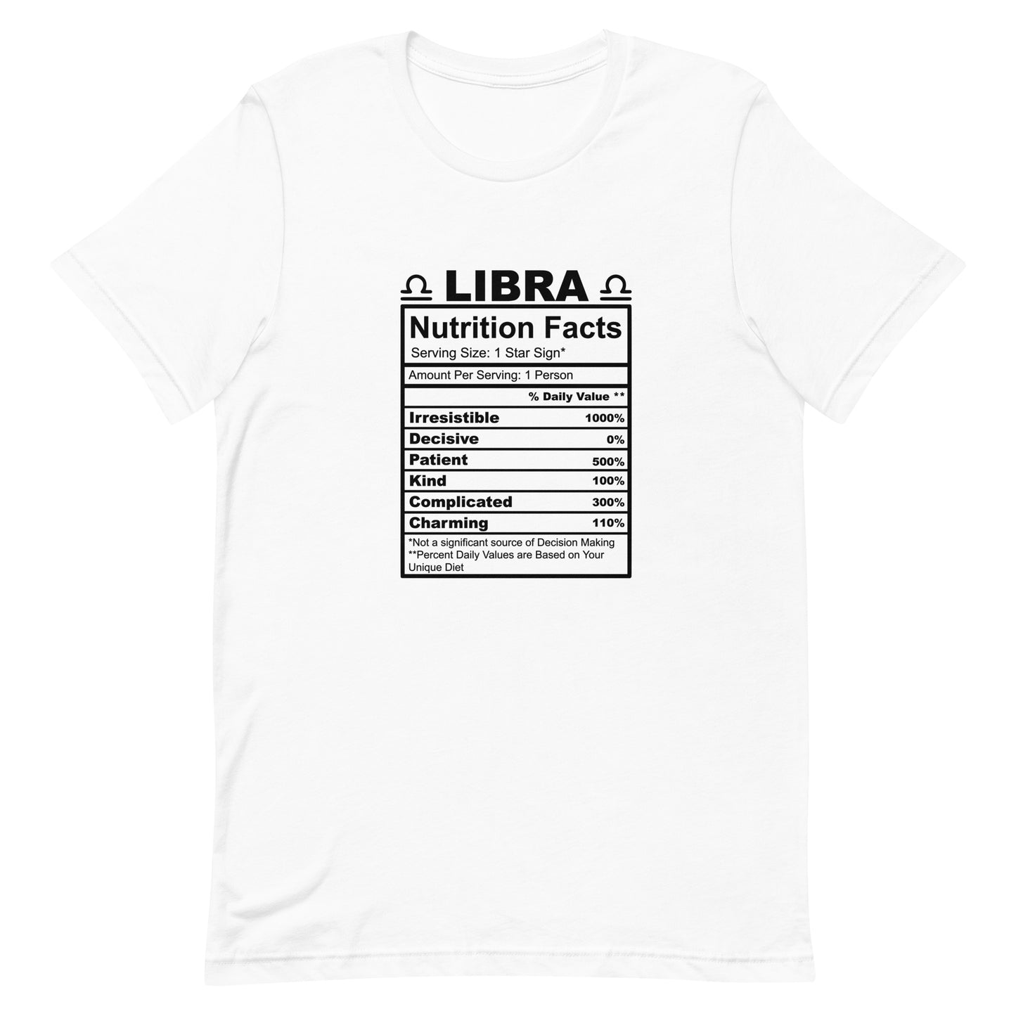 LIBRA - 4XL-5XL - Unisex T-Shirt (black letters)