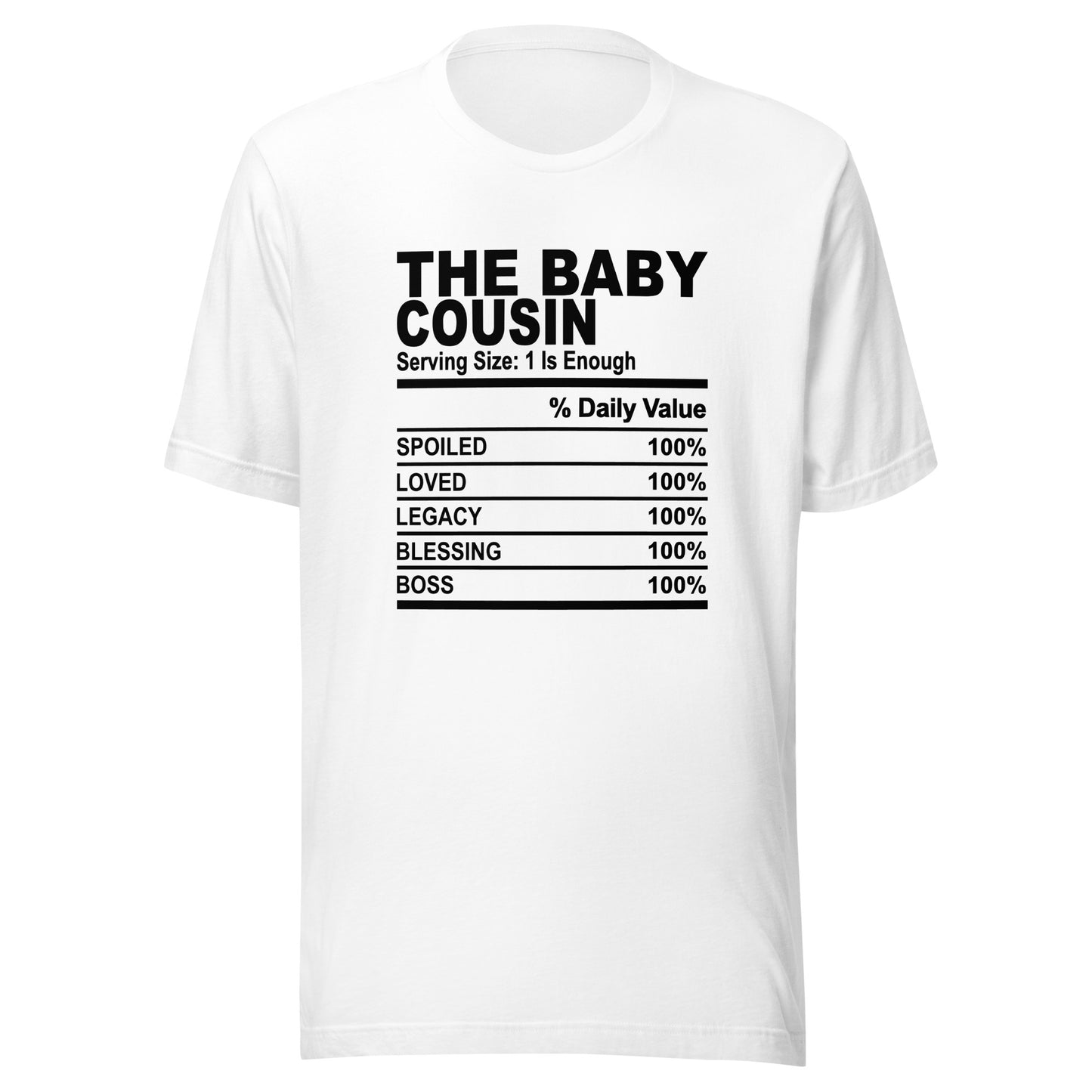 THE BABY COUSIN - 4XL - Unisex T-Shirt (black print)