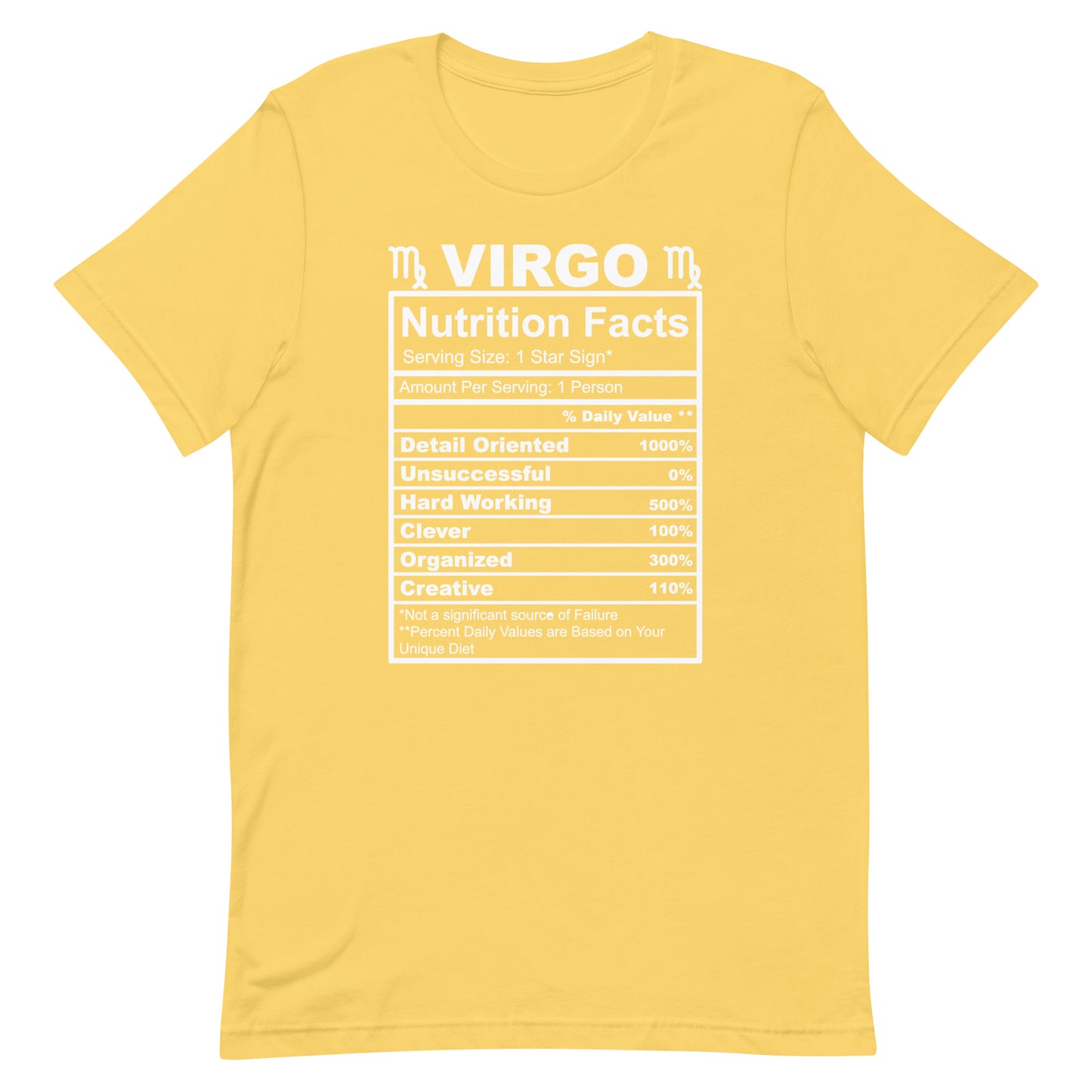 VIRGO - 4XL-5XL - Unisex T-Shirt (white letters)