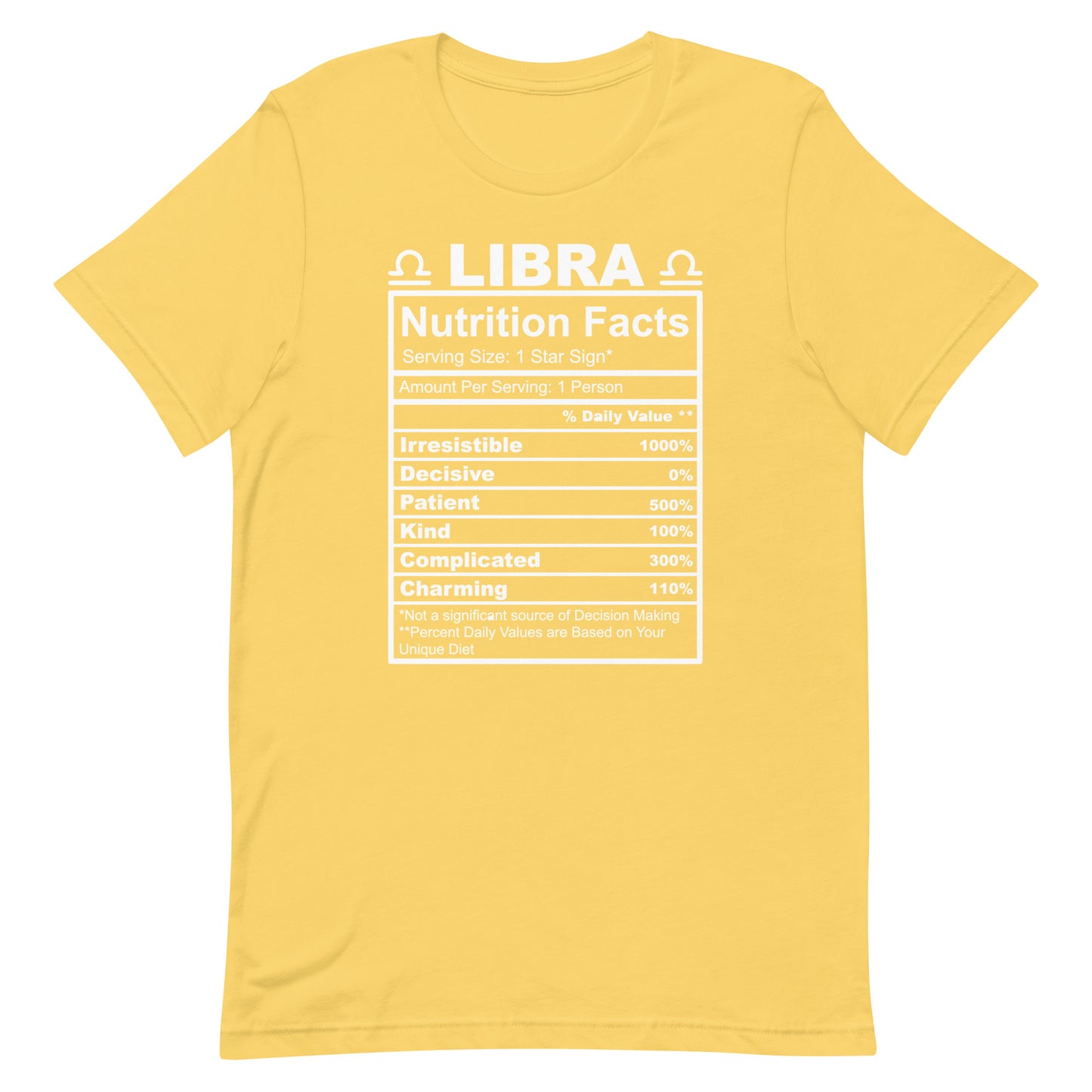 LIBRA - L-XL - Unisex T-Shirt (white letters)