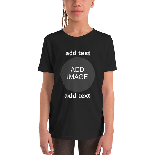 Youth Short Sleeve [front & back image and text]